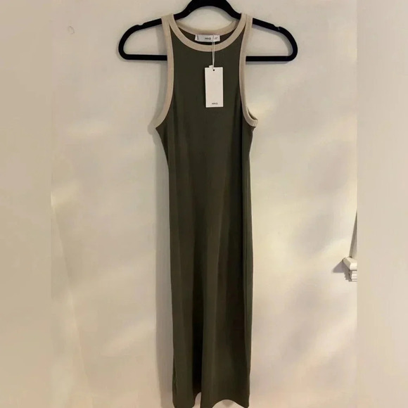 Mango Tini Dress in Green with White Trim NWT - Picture 6 of 9